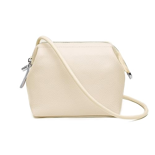 ohodhmnu 2023 modische Damen-Tragetasche, quadratische Taschen, trendige Tasche, Schultertaschen, Mädchen, Frauen, Crossbody-Tasche, einfarbig, Handytasche, Reisetasche, beige, with ribbon