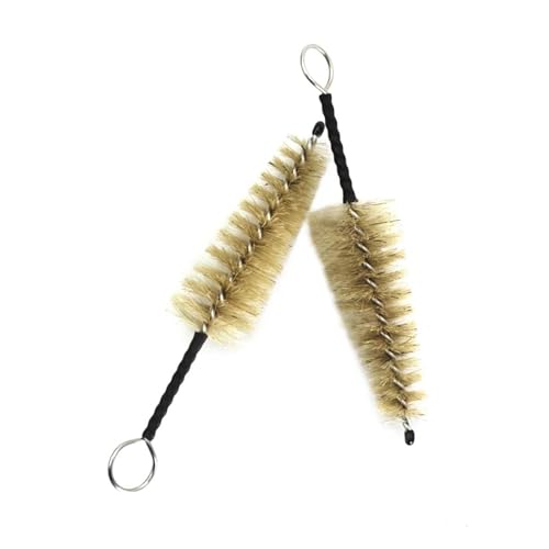 2Pcs Klarinette Mundstück Pinsel Gelb Klarinette Wartung Pinsel Instrument Teile Zubehör Wartung Reparatur Werkzeuge