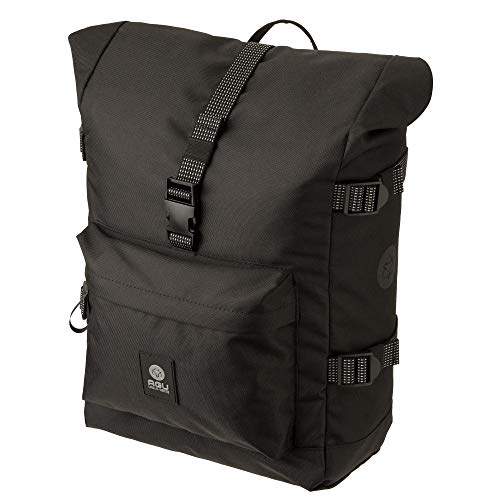 AGU H2O Roll-Top Einzelne Fahrradtasche Urban Schwarz - 14 L