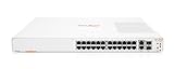 HPE Networking Instant On-Switch-Serie 1960 – Intelligent verwalteter Layer 2+-Ethernet-Switch mit 24-Port Gb | 24x 1G | 2X 10GBase-T, 2X SFP+ | Stapelbar | EU-Kabel (JL806A#ABB)