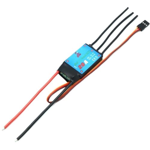 LSFWJP for ZMR for Bidirektionale 12A/20A/30A/40A/50A/60A/80A for Bidirektionale Bürstenlosen ESC for Fernbedienung Auto Pneumatische Unterwasser Propeller (Color : 20A (2-4S))