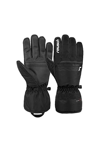 Reusch Unisex Fingerhandschuhe Snow King aus atmungsaktivem Material 7701 black/white, 7.5