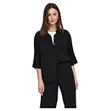 JdY Damen Jdydivya 3/4 Loose Shirt Wvn Noos Bluse, Schwarz, XL EU