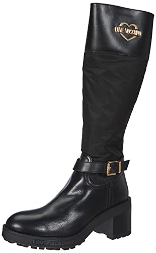 Love Moschino Damen Stivaled.quad70 Vitello+Nylon Stiefel, Mehrfarbig, 36 EU