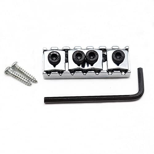 1 Stücke 7 String Elektrische Gitarre Sperrmutter Für Lp St. Tremolo Bridge-Länge 48mm Gitarrebrücke(1pcs Sliver)