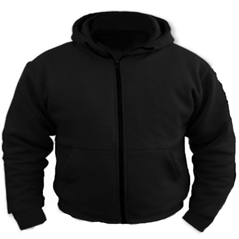 Pullover/Hoody voor motorrijders - 100% Kevlar - Beschermers Zwart - XL