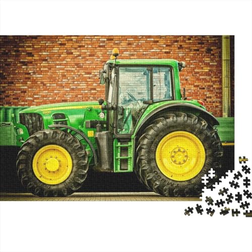 Schwierige, anspruchsvolle Puzzles mit 1000 Teilen, landwirtschaftliche Geräte und Traktoren, Holzpuzzles für Erwachsene und Jugendliche, interessante Puzzles zur Stressreduzierung (Größe 75x50cm)