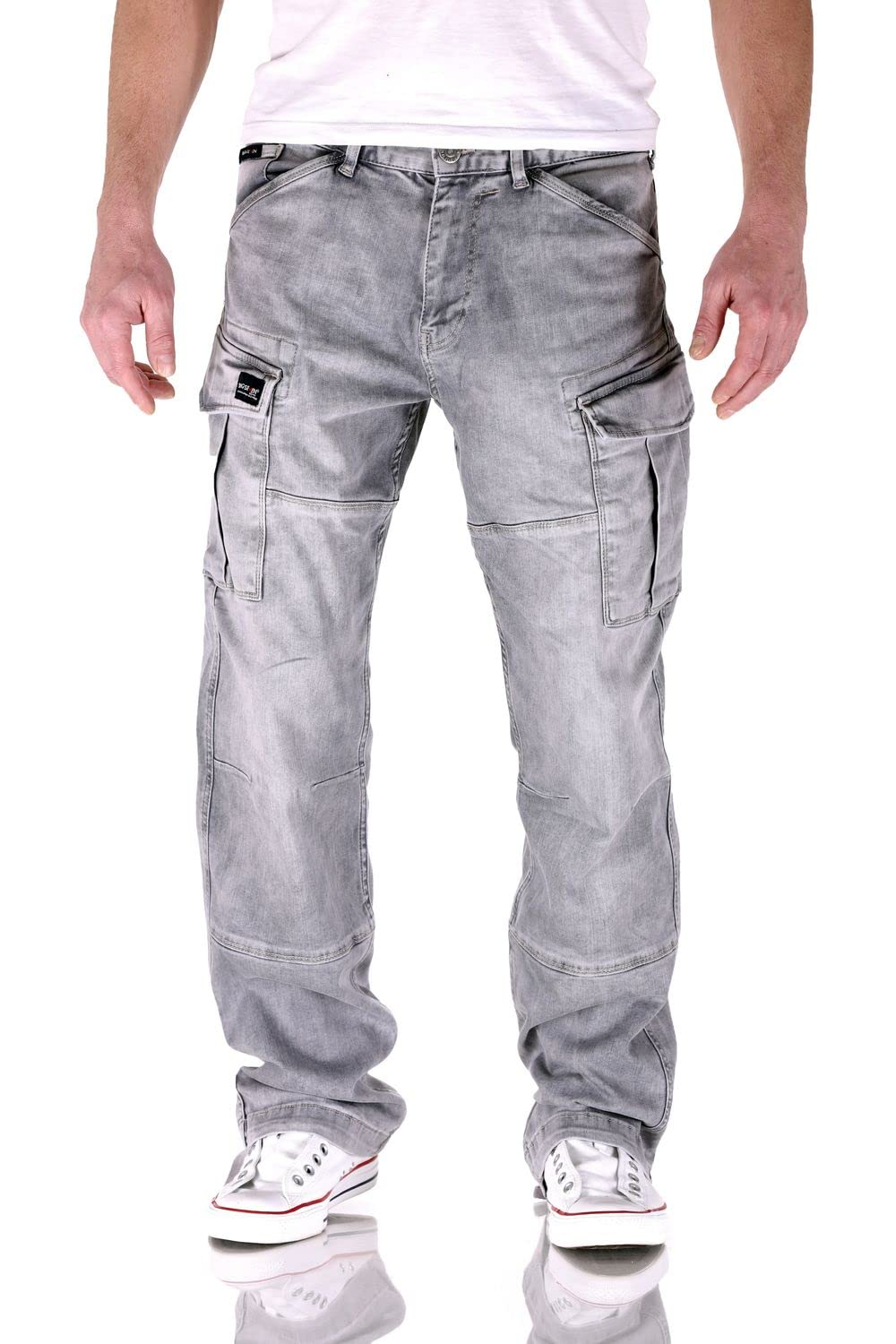 Big Seven Brian Mercury Wash Cargo Herren Jeans, Hosengröße:W38/L36