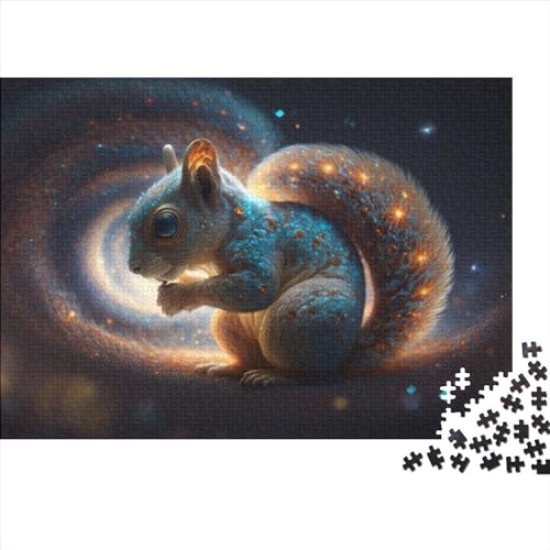 1000 Teile für Erwachsene, schwierige Puzzles, Eichhörnchen-Holzpuzzles für Erwachsene und Teenager für anspruchsvolle Puzzlespiele und Familienspiele (Größe 75x50cm)