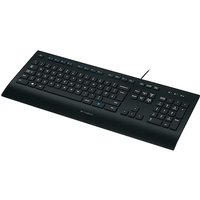 Logitech K280e Kabelgebundene Tastatur US Layout Schwarz