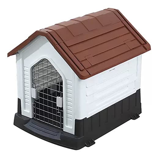 Katzenhaus Outdoor Winterfest, Katzenhaus Outdoor, Wildkatzenhaus mit Tür, Hundehütte Outdoor Winterfest, Hundehütten for Große Hunde Draußen ( Color : Brown , Size : XL )