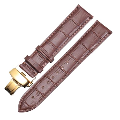 SpaRcz Armband aus echtem Leder, verlängertes Armband, dickes Ersatzarmband, 18-24mm, Farbe 6, 18mm