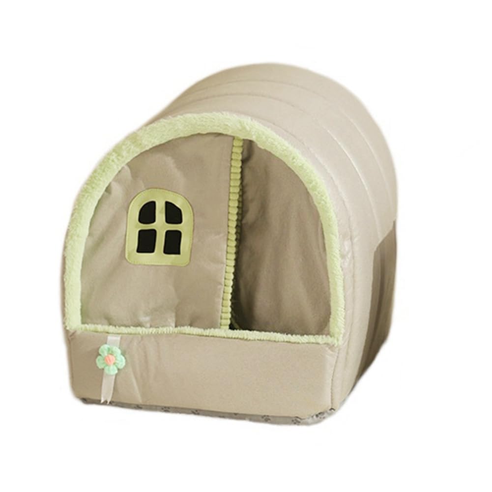 Naugan Cat-House Vollständig geschlossenes Haustierzelt Hundenest Super Warm Indoor Haustierhäuser für Hunde und Katzen Winter Haustierhaus S