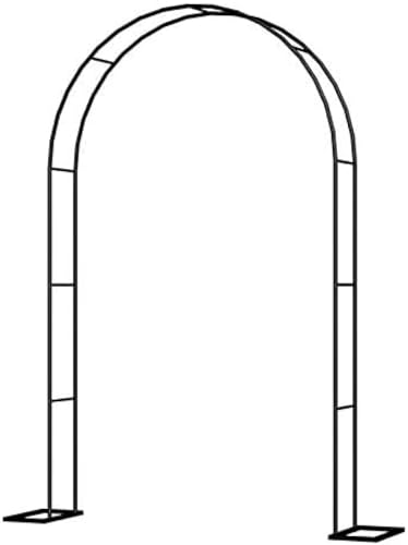 Gartenbogen, Eisenlaube für den Außenbereich mit Pfählen, dekorative leichte Torbögen für verschiedene Kletterpflanzen, Hochzeits-Metalllaube für Rasen, Partydekoration, B200×25×H230cm/79×10