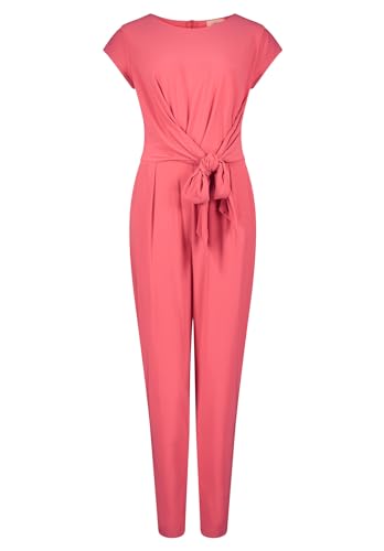 Cartoon Damen Jumpsuit mit Bindegürtel Claret Red,44