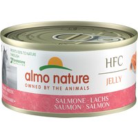 Sparpaket Almo Nature 24 x 70 g - HFC Lachs in Gelee