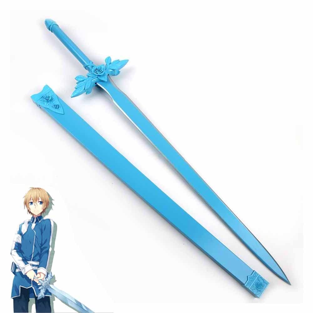 WANHUI Cosplay Schwert Sword Art Online Holzschwert Eugeo Waffe Modell 111cm Handgefertigt Anime Schwert Sammlungen für Fans & Sammler