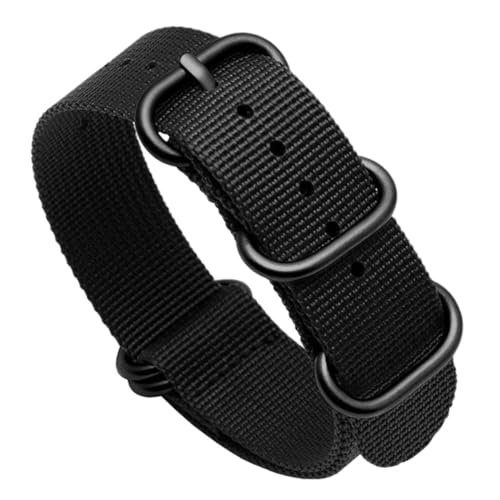 SpaRcz Armband Nylonarmband Army Sport Wasserdichtes Uhrenzubehör 18-24mm, Farbe 1, 23mm