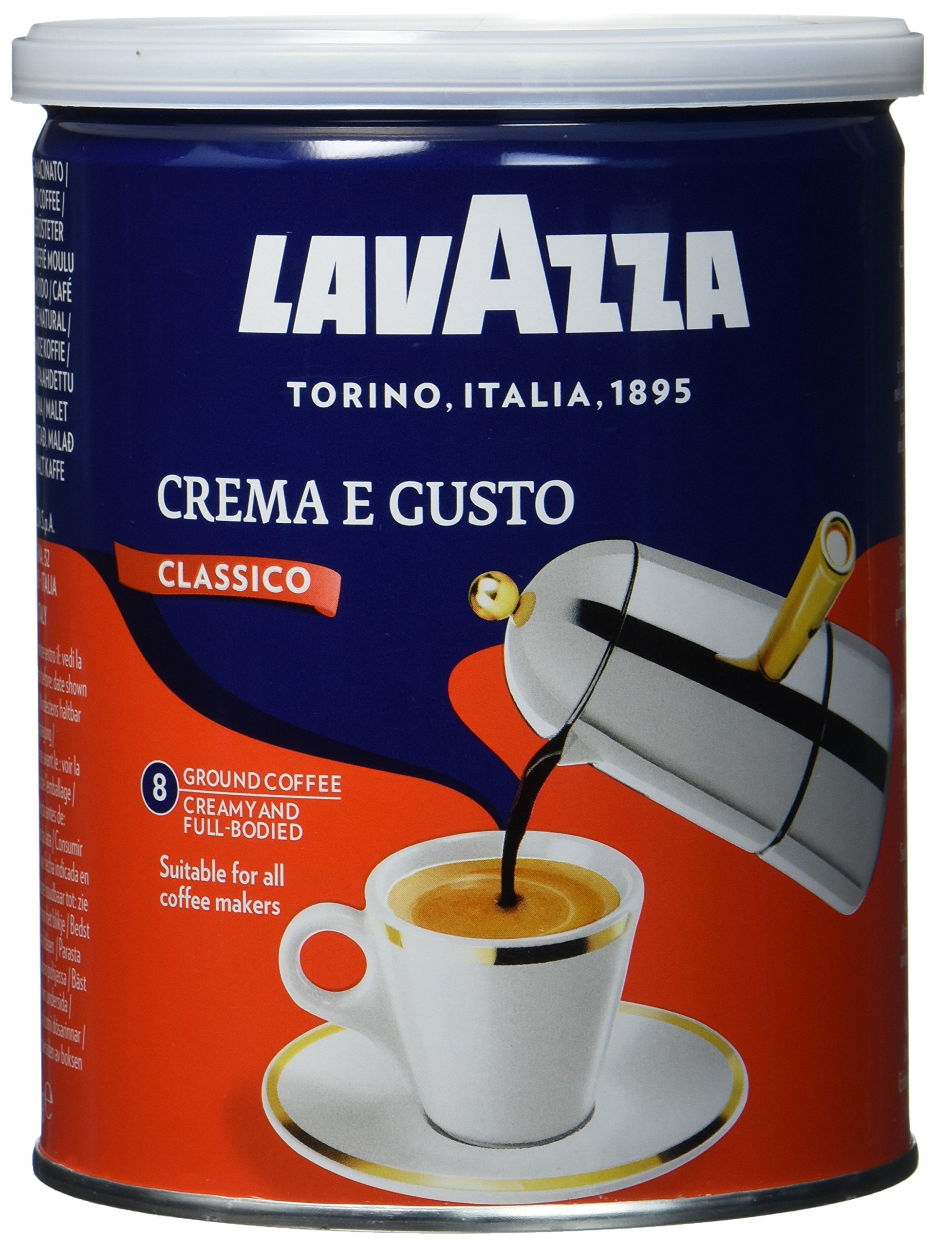 Lavazza Gemahlener Kaffee - Crema E Gusto - 4er Pack (4 x 250g Dose)