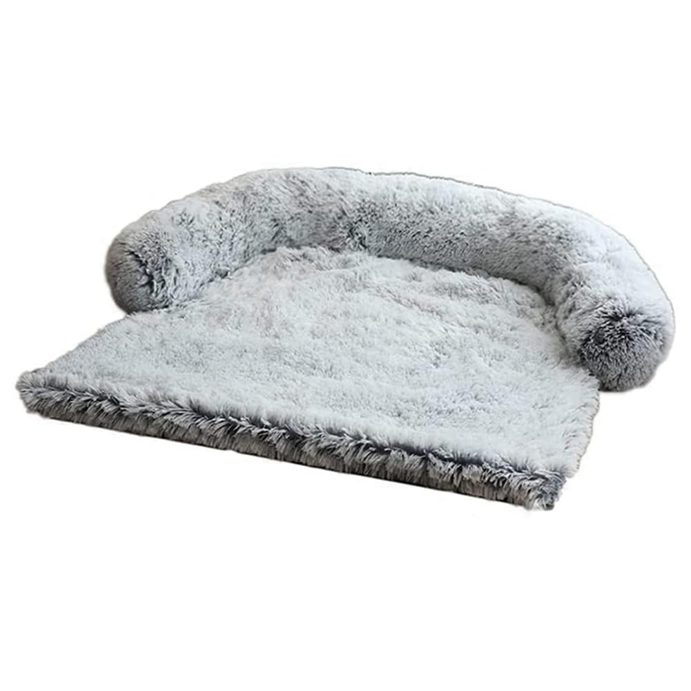 Carriere Hundebett, Weiche Plüsch-Hundematte für Sofa, Couch, Haustier-Möbelschutz mit Waschbarem Bezug, Deckenkissen, Hundehütte C, Einfache Installation, Einfach zu Verwenden