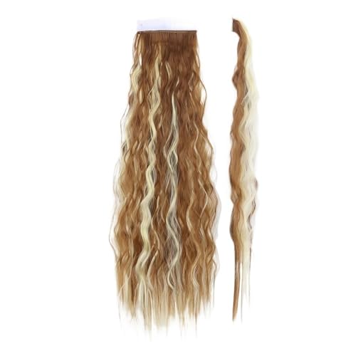 Pferdeschwanz Haarteil Pferdeschwanz-Extensions, 22/34 Zoll langer Afro-Locken-Wickel-Pferdeschwanz, lockiges, gewelltes synthetisches Haarteil for Frauen, gefälschte Pferdeschwänze, Clip-in-Haarverlä