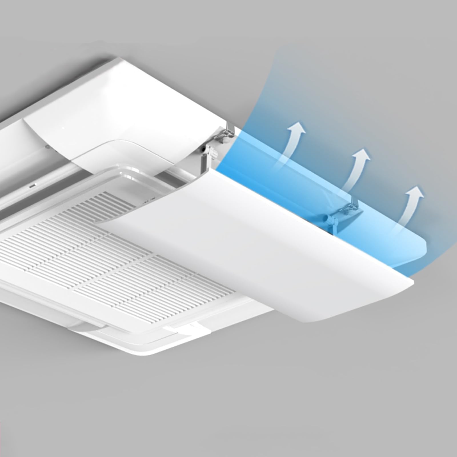 GMBAYUE Universal Windschutzscheibe für Zentrale Klimaanlage, Decken-Klimaanlagen-Ablenkblech, Auslassschutz Luftflügel Ablenkblech, Innenbereich Anti-Direkt-Blas-Wechselstrom-Ablenkblech (Size : 43x