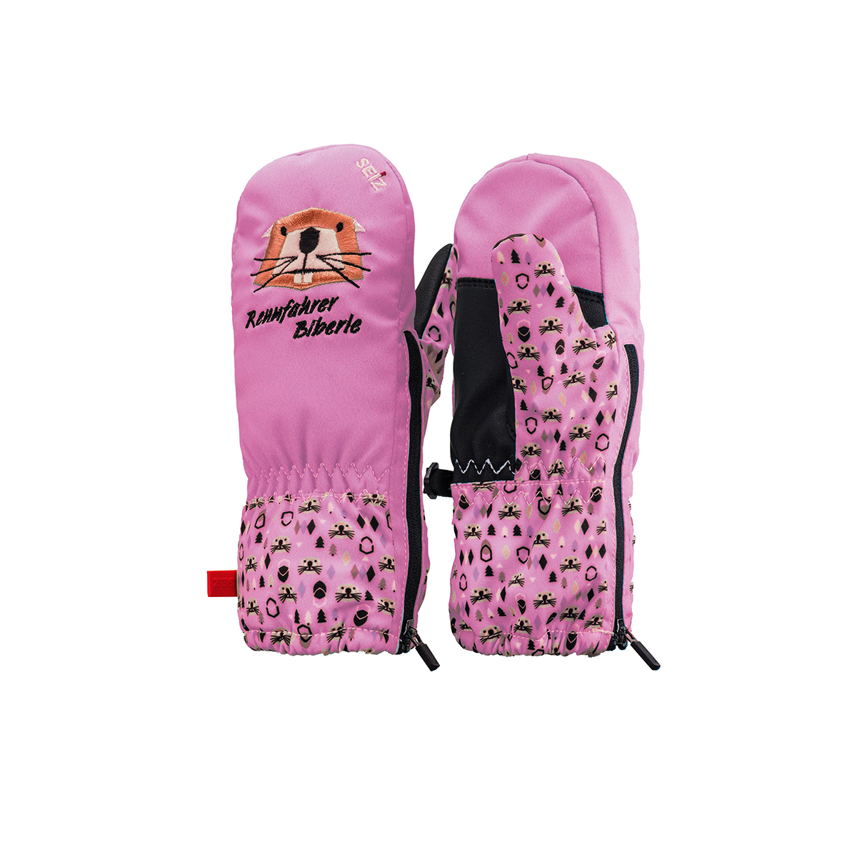 SEIZ Biberle Winterhandschuhe Kinder, Rosa, II