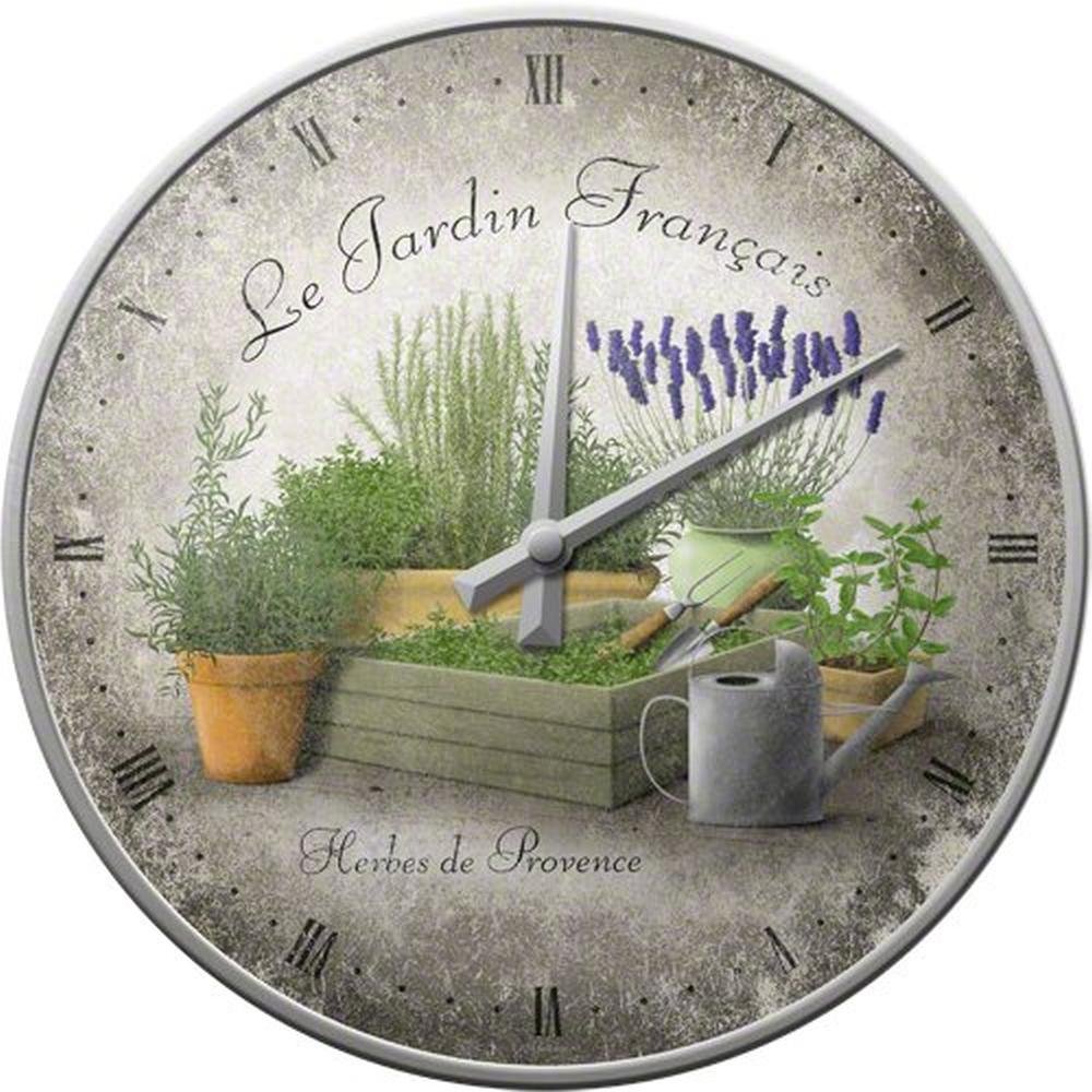 Nostalgic-Art 51050 Home und Country Jardin Francais, Wanduhr, 31 cm