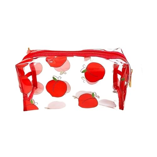 Transparenter Kulturbeutel 2 Stück Make-up-Sack, Obst-Kosmetiktasche, Gänseblümchen-Reißverschlussbeutel, tragbarer Kulturbeutel for Frauen, Reisen, Urlaub, Badezimmer-Organisation(Color:2pcs)