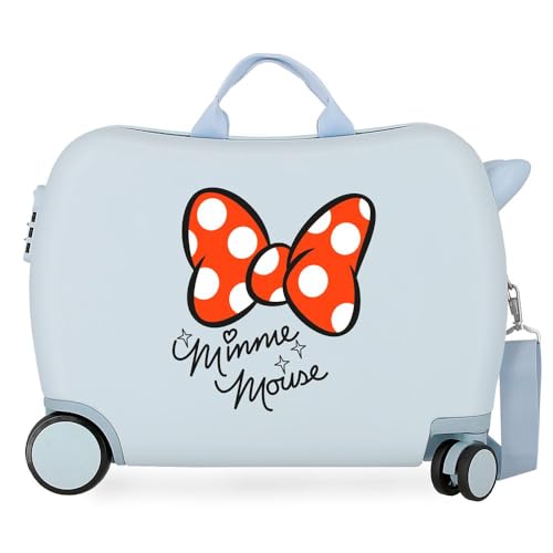 Disney Good Vives Only Kinderkoffer, Blau, 50 x 38 x 20 cm, starr, ABS, seitlicher Zahlenkombinationsverschluss, 34 l, 3 kg, 4 Handgepäckträger