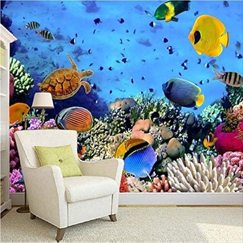 XLMING Stereoskopische Unterwasserwelt 3D Tapeten Home Esszimmer Sofa Schlafzimmer Wohnzimmer TV Hintergrund-430cm×300cm