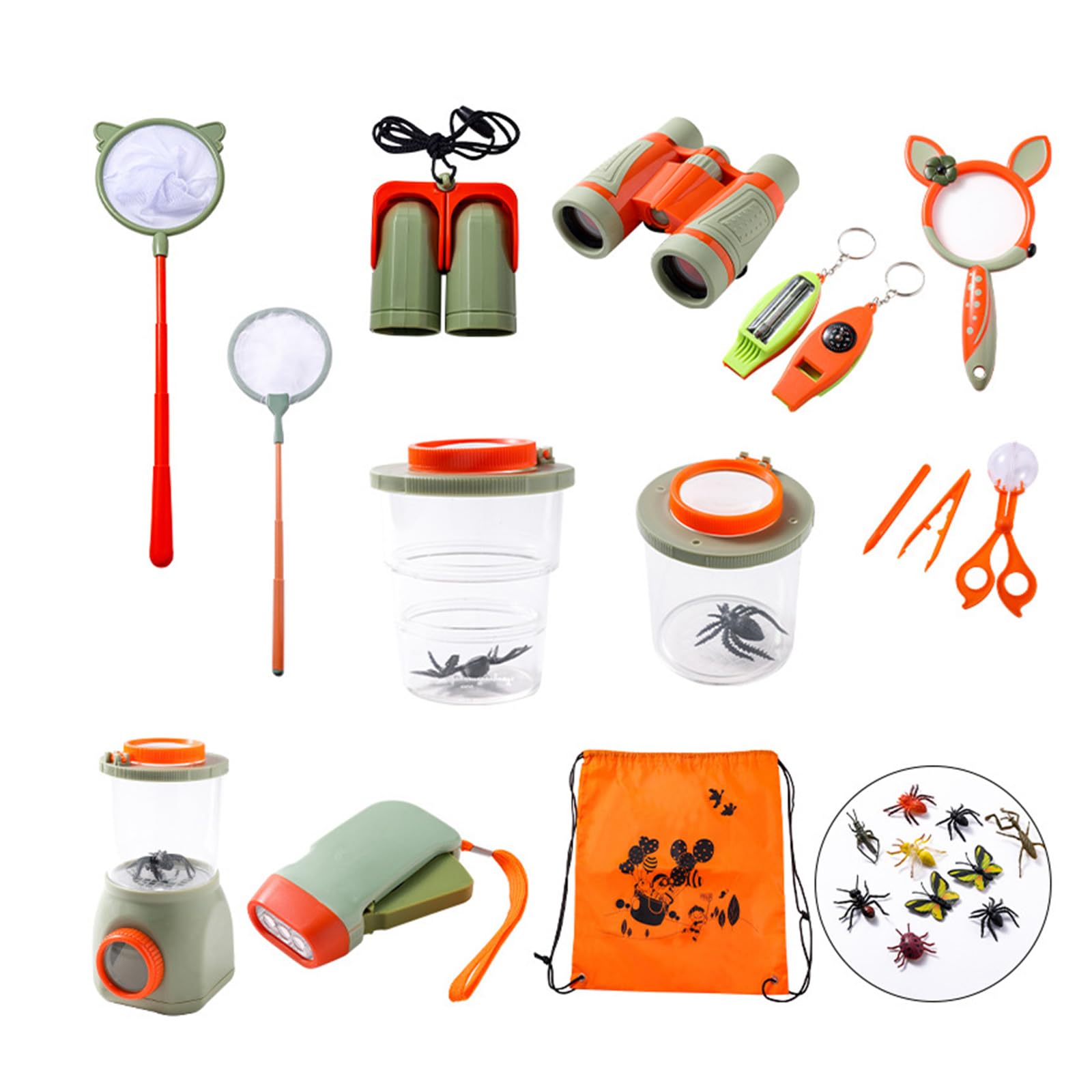 Kid Outdoor Set Fangen Beobachtung Werkzeuge Natur Erkundung Kinder Spiele Lupe Objektiv Catcher