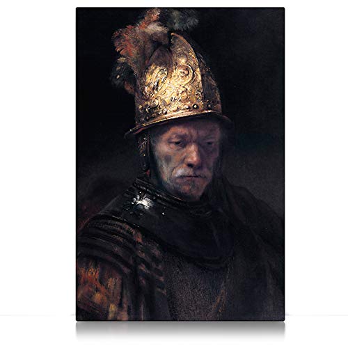 CanvasArts Mann mit dem Goldhelm - Rembrandt - Leinwandbild (100 x 70 cm, Leinwand auf Keilrahmen)