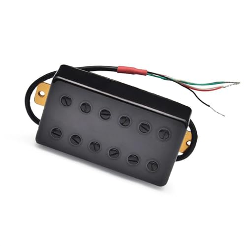 Gitarren-Tonabnehmer Doppelspulen-12-Loch-Humbucker-Tonabnehmer Für E-Gitarre, Schwarz (Color : Neck Pickup)