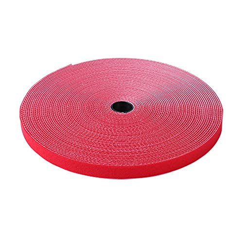 Klettband Selbstklebend Extra Stark Klettband Selbstklebend Selbst Klebe Haken und Schleife Klebrige Zurück Doppelseitige Stick Auf Klebrige Pads red,25mm