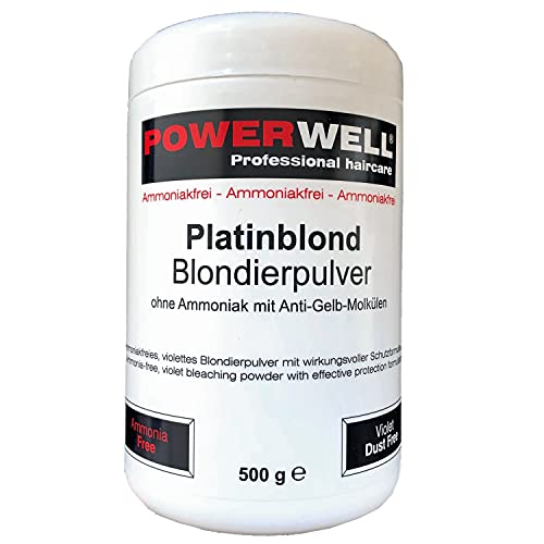 Powerwell Blondierpulver Ohne Ammoniak Platinblond, 438 g