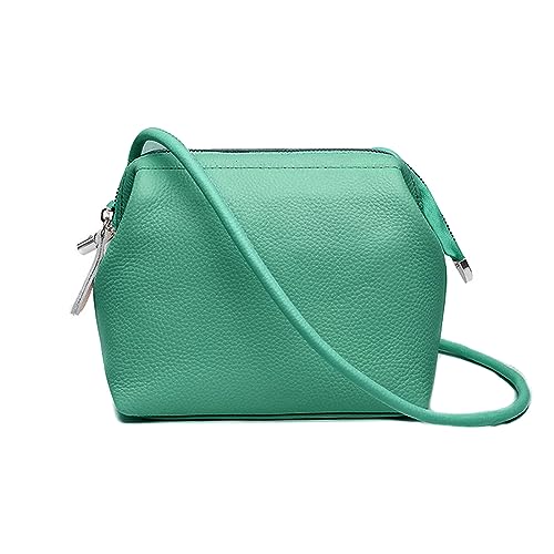 ohodhmnu 2023 modische Damen-Tragetasche, quadratische Taschen, trendige Tasche, Schultertaschen, Mädchen, Frauen, Crossbody-Tasche, einfarbig, Handytasche, Reisetasche, grün, with ribbon