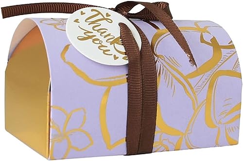 Box für Geschenke, Süßigkeiten-Box, 10 Stück Jewel Box Form Papier Süßigkeiten Dragee Geschenkbox Keks Schokolade Makronen Hochzeit Party Geschenk Verpackung Box for Kekse Zucker (Farbe: Rot) (Color