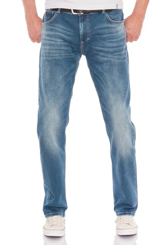 Miracle of Denim M.O.D Herren Jeans Thomas Comfort Agreement Blue, W33, L34