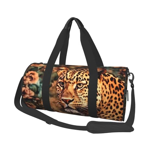 Robuste Reisetasche mit Leopardenmuster - geräumige und stilvolle Tasche für alle Ihre Reisebedürfnisse