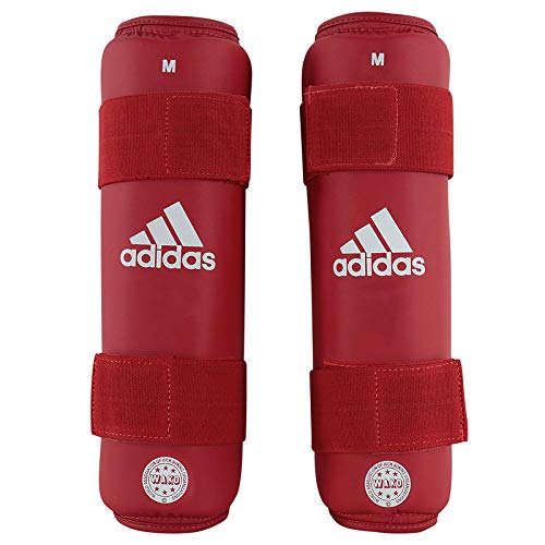 adidas Unisex – Erwachsene WAKO PU Shin Guard Schienbeinschoner, rot, L