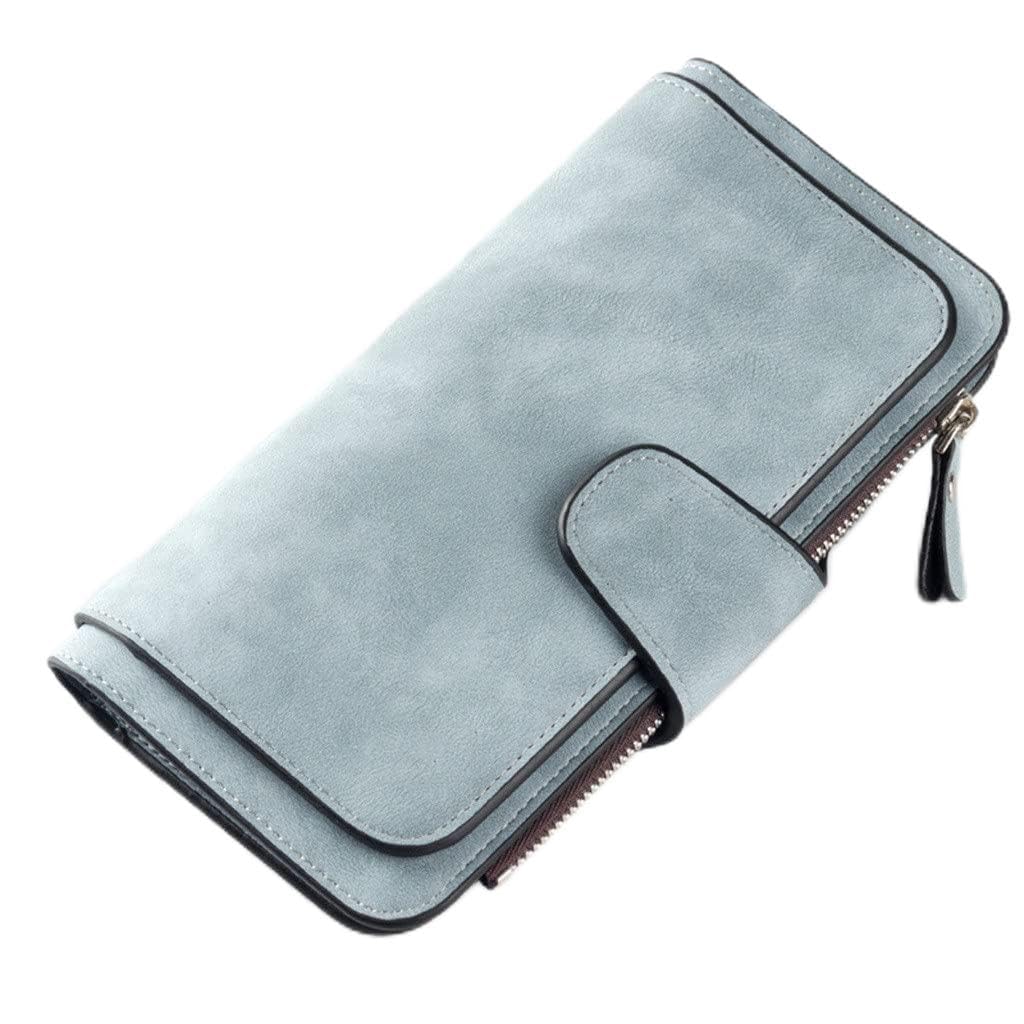 VSULZVNU Designer-Damengeldbörse, lang, dreifach gefaltet, mehrere Karten, Clutch, multifunktional, Münzgeldbörse, Kartenhalter (Farbe: C, Größe: 19 cm), A, 19 cm