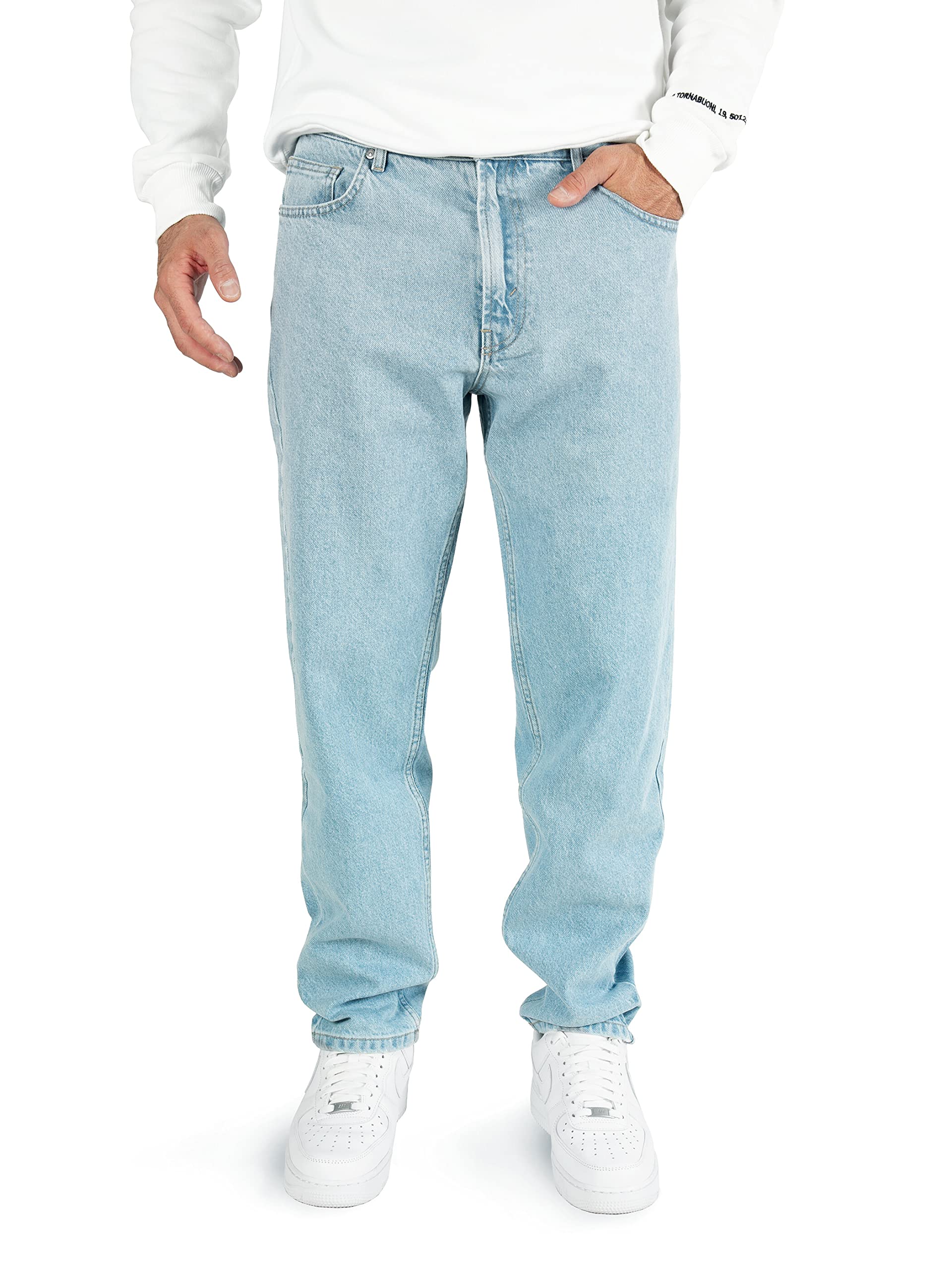 WOTEGA Thor - Jeans Herren Denim Stoffhosen - Denim Männerhose - Moderne Jeanshose, Blau (Faded Denim 174021), W34/L34