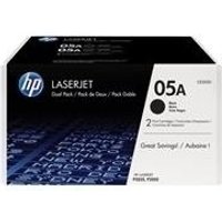 HP Toner CE505D (05A) - Doppelpack - Schwarz - Kapazität: 2x 2.300 Seiten (CE505D)