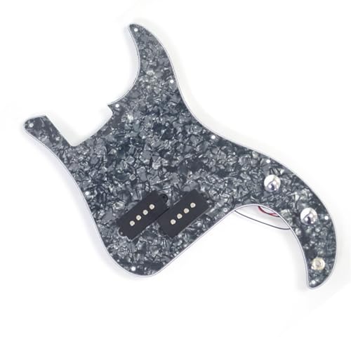 Standard-Pickguard-Tonabnehmer Stilvolles und exquisites E-Bass-Frontabdeckungs-Tonabnehmer-Ersatzteilset (Color : 4)