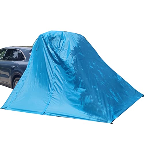 Auto Heckzelt, Tragbare Auto Boot Zelt Auto Kofferraum Familie Camping Zelte, Sonnenschutz Auto Heckklappe Markisen für Hatchback, Hintertür, Heckklappe, 200.200.200Cm, COAPAK, Blue, 3