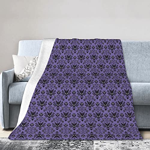 DMORJ Haunted Mansion Flanell-Überwurfdecke: >> Bequeme und warme Decke für Bett, Sofa, Couch, Schlafzimmer, 152,4 x 127,7 cm