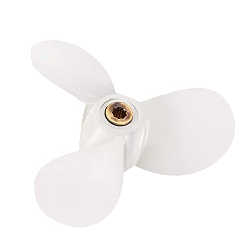 VLZUNO 7 1/2X7 4Hp 5Hp 6Hp, for Yamaha, 9 Zahn Spine Aluminium Propeller Außenbordmotoren Marine Propeller 6E0-45943-01-El Propellerstützen