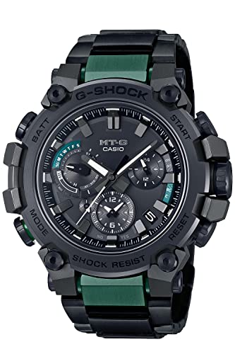 Casio MTG-B3000BD-1A2JF [G-Shock MTG-B3000 Series Men's Metal Band] Watch Shipping from Japan Released in Apr 2022, Flach Schwarz