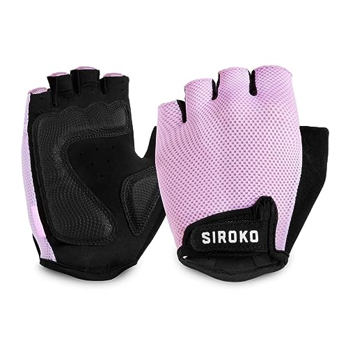 SIROKO Fahrradhandschuhe Aero Pink Kaugummi für Herren und Damen